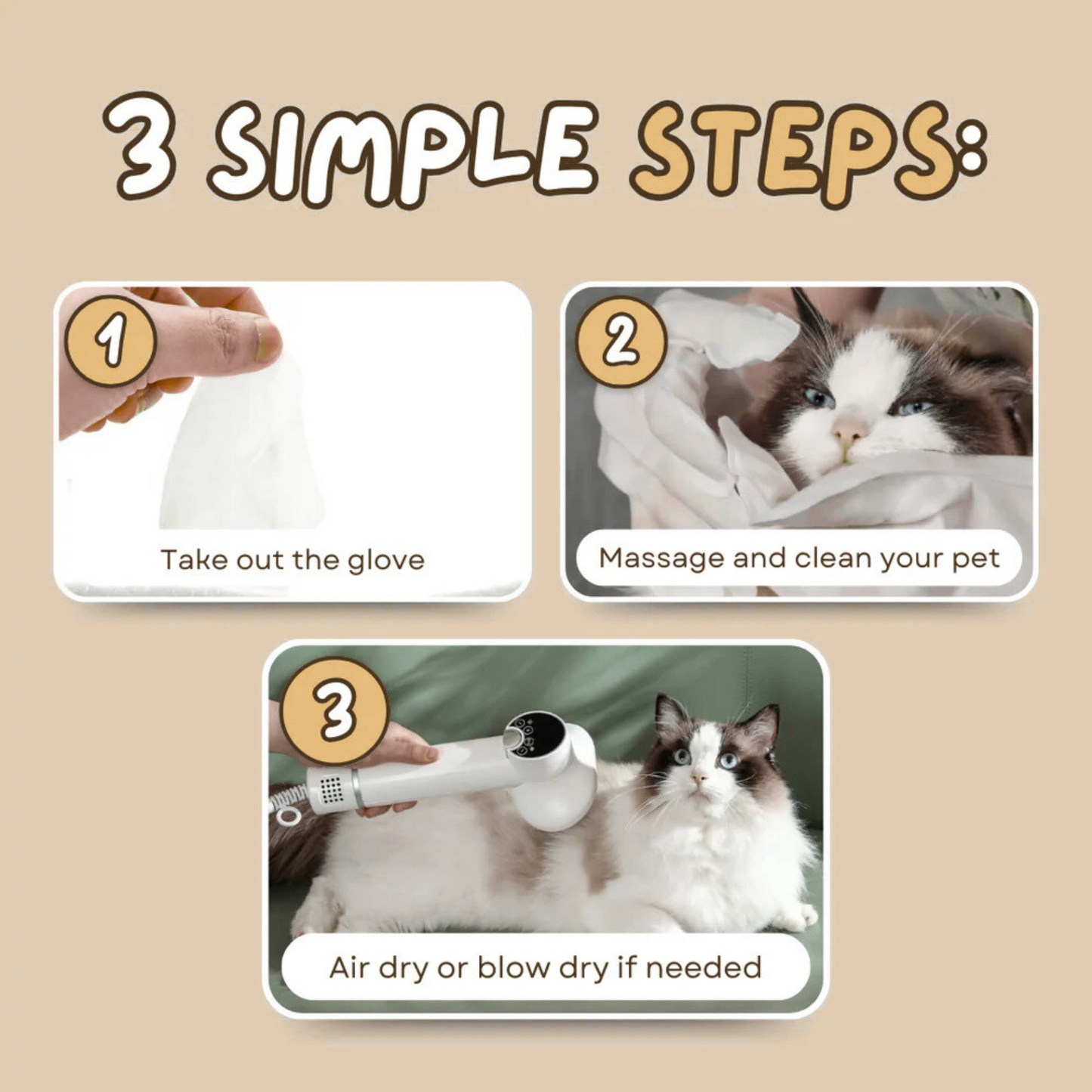 Pet Cleaning Gloves