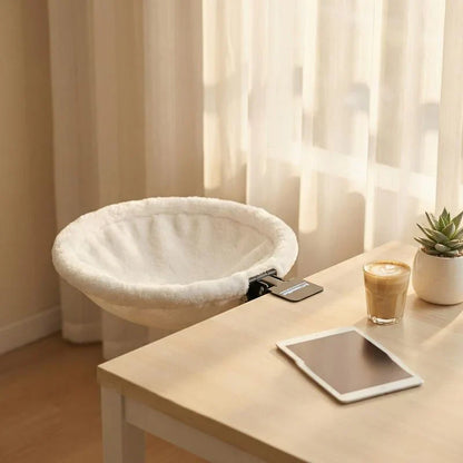 Desk-Mounted Cat Hammock