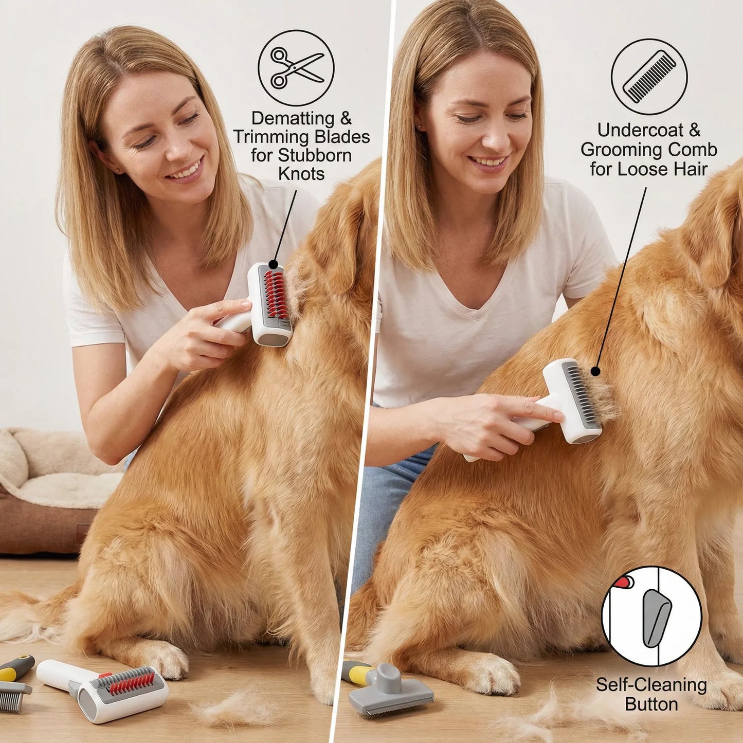 2 in 1 Grooming Brush