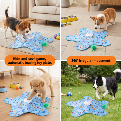 Dog engaged with CutyHunt interactive toy