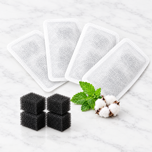 4-pack replacement filters with foam pre-filters