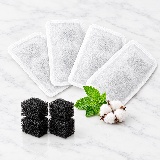 4-pack replacement filters with foam pre-filters