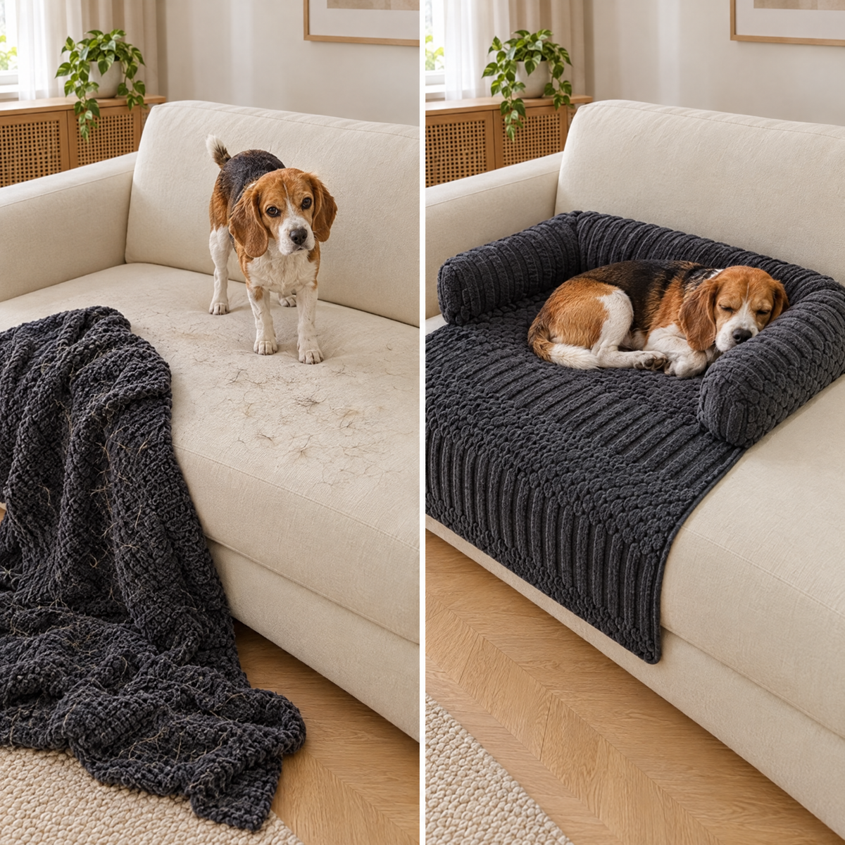 Blanket vs couch protector